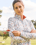 PURE GOLF Arusha Winter Midlayer Top 441 Autumn Embers