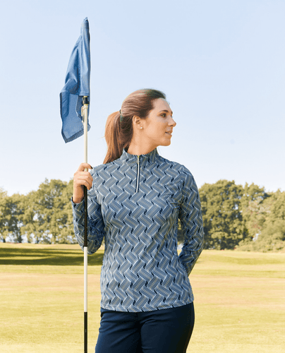 PURE GOLF Arusha Winter Midlayer Top 441 Optical Weave