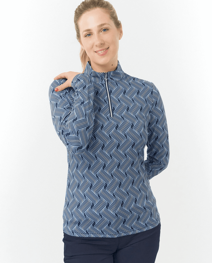 PURE GOLF Arusha Winter Midlayer Top 441 Optical Weave