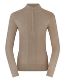 PURE GOLF Sorrell Pull zippé quart de longueur doublé en tricot torsadé 501 Marine