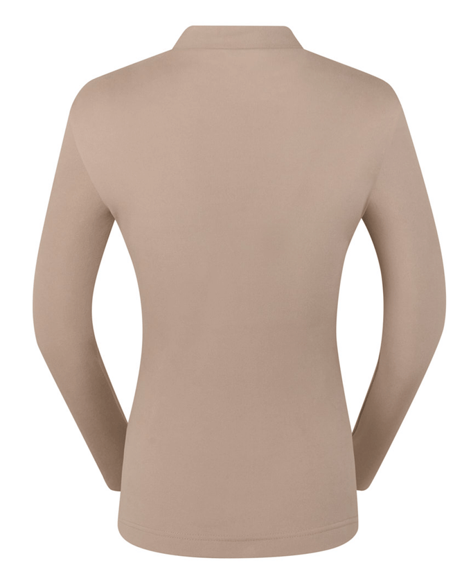 PURE GOLF Olwen Mock neck Winter Top 502 Cappuccino