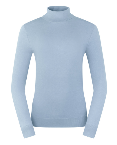 PURE GOLF Simone Roll Neck Jumper 505 Powder Blue