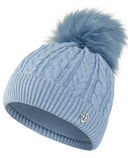 PURE GOLF Suzie Waterproof Lined Bobble Hat Powder Blue