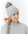 PURE GOLF Suzie Waterproof Lined Bobble Hat Pale Grey