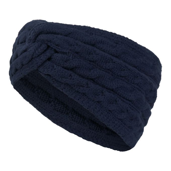 PURE GOLF Suzie Knitted Headband Navy