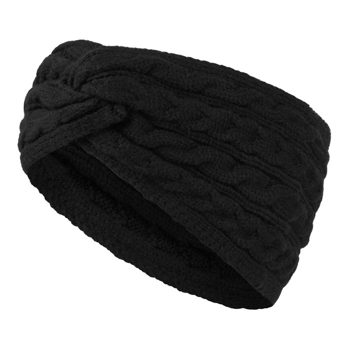 PURE GOLF Suzie Knitted Headband Black