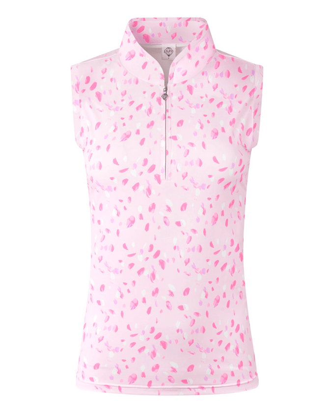 PURE GOLF Rise Sleeveless Polo 008 Soft Sakura