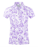 PURE GOLF Amity Short Sleeve Polo 013 Violet Fields