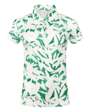 PURE GOLF Amity Short Sleeve Polo 013 Wild Peony Emerald