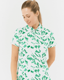 PURE GOLF Amity Short Sleeve Polo 013 Wild Peony Emerald