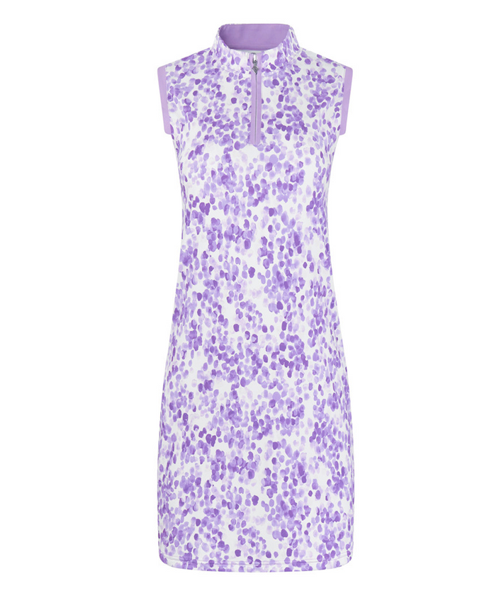 PURE GOLF Heather Sleeveless Dress 315 Violet Fields