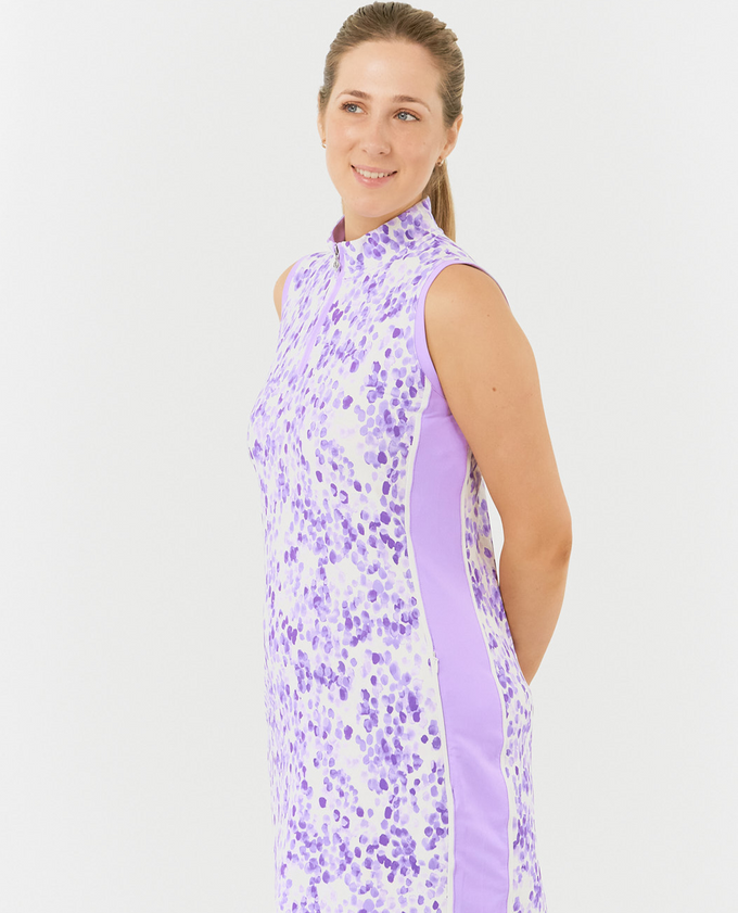 PURE GOLF Heather Sleeveless Dress 315 Violet Fields