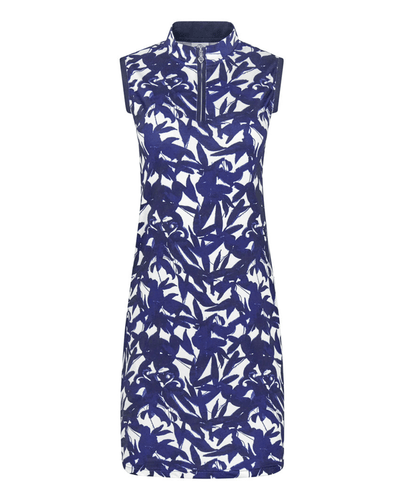 PURE GOLF Heather Sleeveless Dress 315 Wild Peony Navy