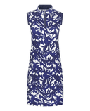 PURE GOLF Heather Sleeveless Dress 315 Wild Peony Navy