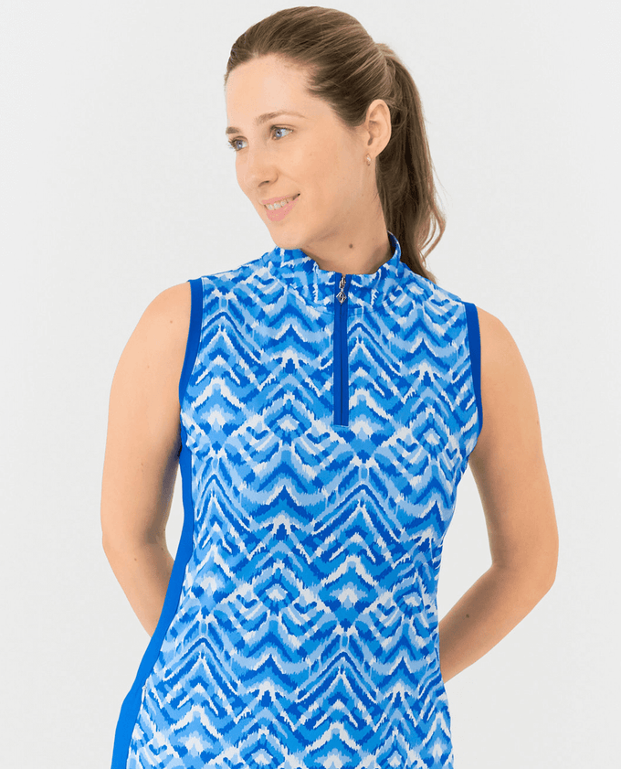 PURE GOLF Sophie Sleeveless Dress 316 Santorini Skies