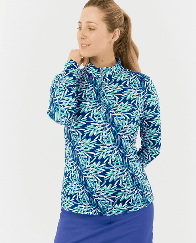 PURE GOLF  Serenity Quarter Zip 441 Floating Palms Yale