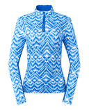 PURE GOLF Balance Long Sleeve Mid Zip 445 Santorini Skies