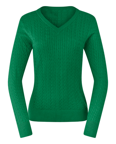 PURE GOLF Suzie Summer Weight Knitted Jumper 509 Deep Emerald