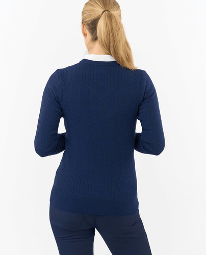 PURE GOLF Blair Cardigan doublé avec fermeture éclair 506 Champagne