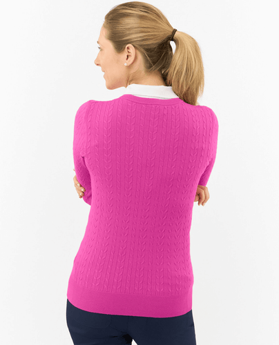 PURE GOLF Blair Cardigan doublé avec fermeture éclair 506 Champagne