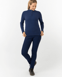 PURE GOLF Iris Super Soft 1/4 Zip Top 007 Navy