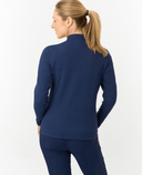 PURE GOLF Iris Super Soft 1/4 Zip Top 007 Navy