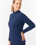 PURE GOLF Iris Super Soft 1/4 Zip Top 007 Navy