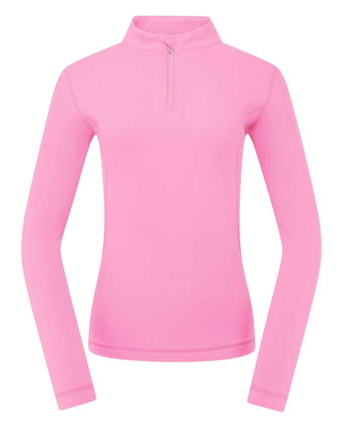 PURE GOLF Iris Super Soft 1/4 Zip Top 007 Fondant Pink