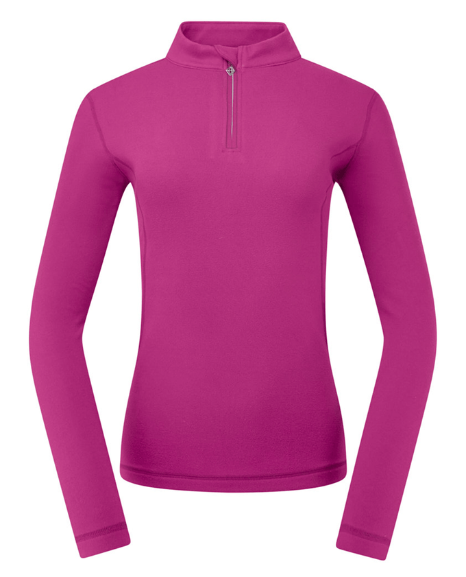 PURE GOLF Iris Super Soft 1/4 Zip Top 007 Plum
