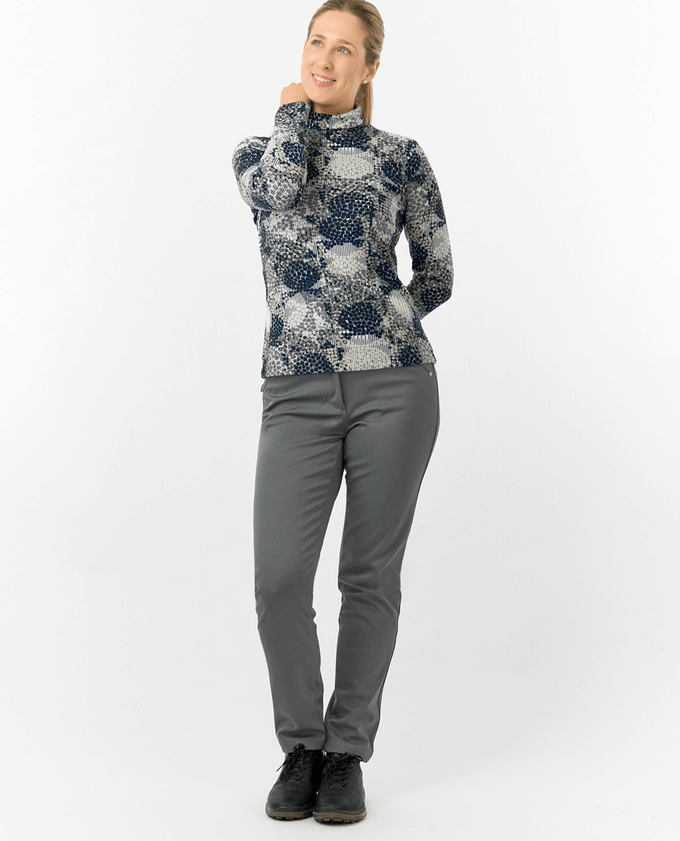 PURE GOLF Amy Roll Neck Top 101 Quiet Glade