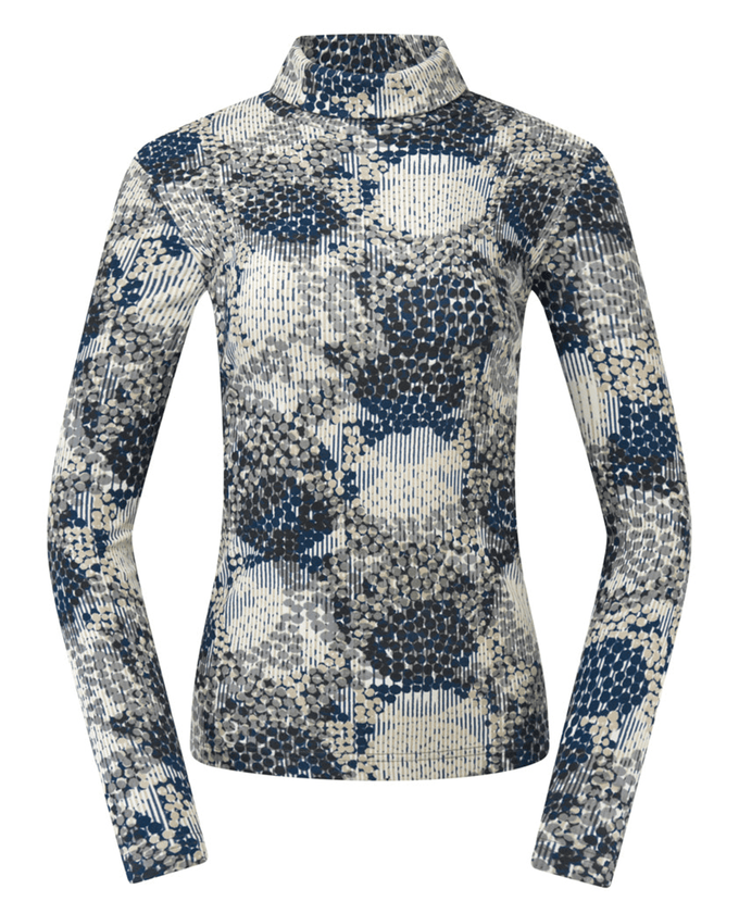 PURE GOLF Amy Roll Neck Top 101 Quiet Glade