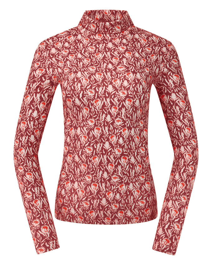 PURE GOLF Amy Roll Neck Top 101 Perennial Fields