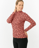 PURE GOLF Amy Roll Neck Top 101 Perennial Fields