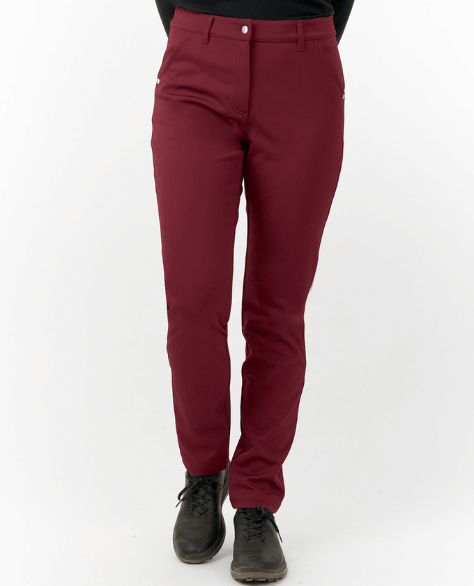 PURE GOLF Bernie Thermal Lined Trouser 29" Merlot 205