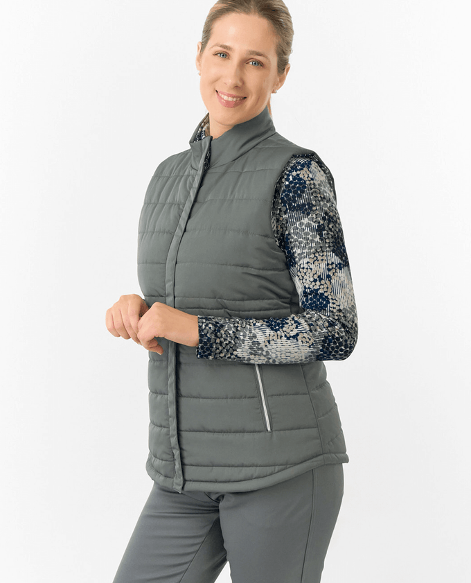 PURE GOLF Eve Reversible Vest 406 Quiet Glade