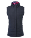 PURE GOLF Eve Reversible Vest 406 Autumn Aquarelle/Navy