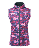 PURE GOLF Eve Reversible Vest 406 Autumn Aquarelle/Navy