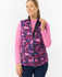 PURE GOLF Eve Reversible Vest 406 Autumn Aquarelle/Navy
