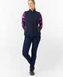 PURE GOLF Eve Reversible Vest 406 Autumn Aquarelle/Navy