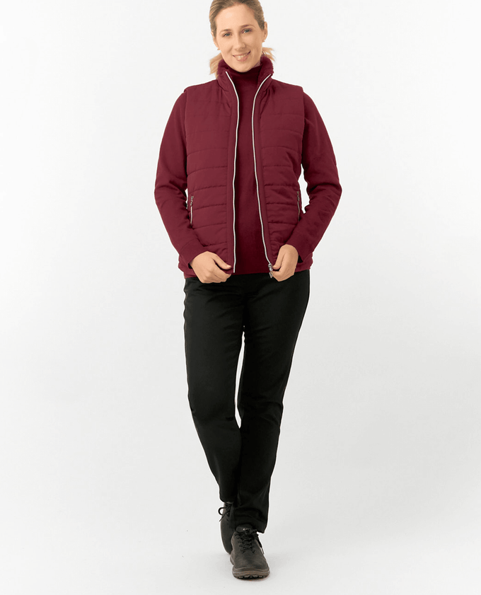 PURE GOLF Hemisphere Faux Fur Vest 411 Merlot