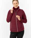 PURE GOLF Hemisphere Faux Fur Vest 411 Merlot