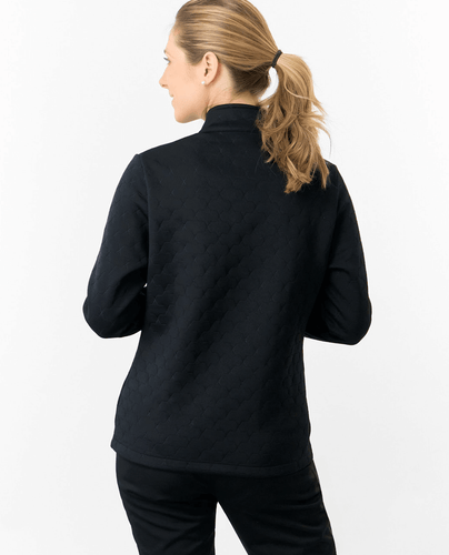 PURE GOLF Lola Fleece Lined Textured Jacket 416 Black