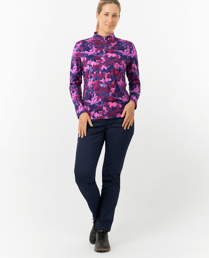PURE GOLF Arusha Mid Layer Top 441 Autumn Aquarelle