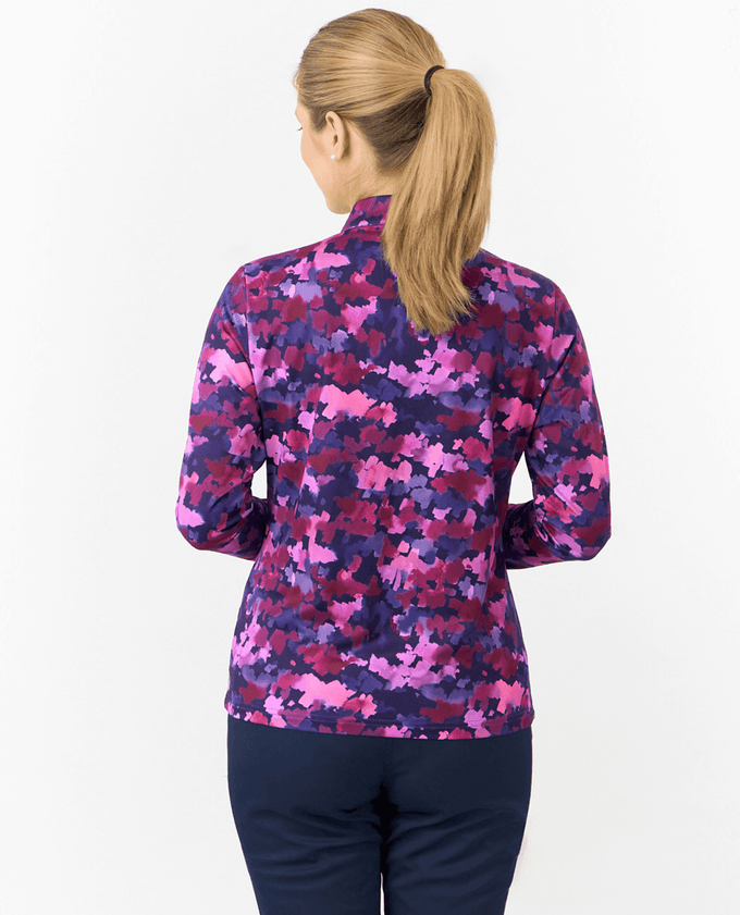 PURE GOLF Arusha Mid Layer Top 441 Autumn Aquarelle
