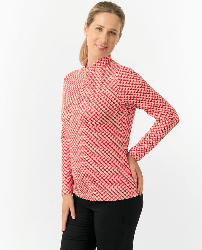 PURE GOLF Arusha Mid Layer Top 441 Woven Chantilly