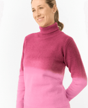 PURE GOLF Simone Ombre Knit Roll Neck Jumper 505 Plum Ombre