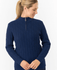 PURE GOLF Margot Knit Lined Quarter Zip Jumper 506 Navy