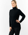 PURE GOLF Sarah Roll Neck Jumper with Faux Fur Collar 521 Black