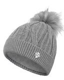 PURE GOLF Margot Waterproof Lined Bobble Hat Charcoal Grey