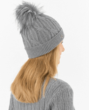 PURE GOLF Margot Waterproof Lined Bobble Hat Charcoal Grey